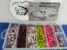 Load image into Gallery viewer, Cam's 120pc. Hand Painted Assortment "Nasty Bend Hooks" Jighead Kit