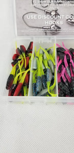 2025 New Cam's Complete All Plastic "GOLDFINGER" Stinger Shad [Hologram Flake] Assortment Package Kit