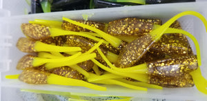 2025 New Cam's Complete All Plastic "GOLDFINGER" Stinger Shad [Hologram Flake] Assortment Package Kit