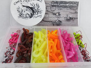 2023 New Cam's Double Tailed Shad Assortment Complete Package Kit (3)