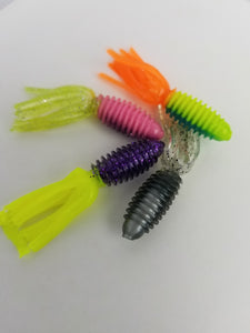 Cam's  1.75"  Crappie Slab Shad (B)  Package Assortment Kit Minnow Plastics