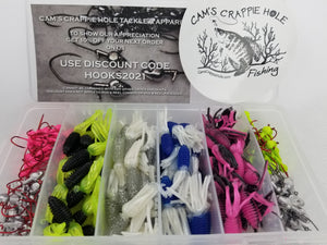 Cam's  1.75"  Crappie Slab Shad (B)  Package Assortment Kit Minnow Plastics