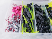 Load image into Gallery viewer, Cam&#39;s (A) &quot;ELITE BLACK &amp; CHARTREUSE&quot; Assorted Plastic Crappie Kit
