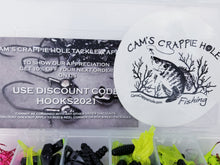 Load image into Gallery viewer, Cam&#39;s (A) &quot;ELITE BLACK &amp; CHARTREUSE&quot; Assorted Plastic Crappie Kit
