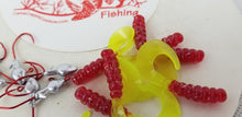 Load image into Gallery viewer, 2023 Cams Hooks &amp; Plastics 80 Piece Set 1/16 Minnow Head Red #2 +Fireball Red Curly Tail
