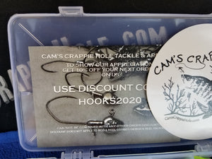 Cam's 2 in1 Kit Combo  [60pc. Hand Painted Assortment "Nasty Bend Hooks" &  All Plastic  Curly Tail & Stinger Shad [Hologram Flake] Assortment Kit