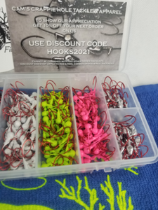 Cam's 120pc. Hand Painted Assortment "Nasty Bend Hooks" Jighead Kit